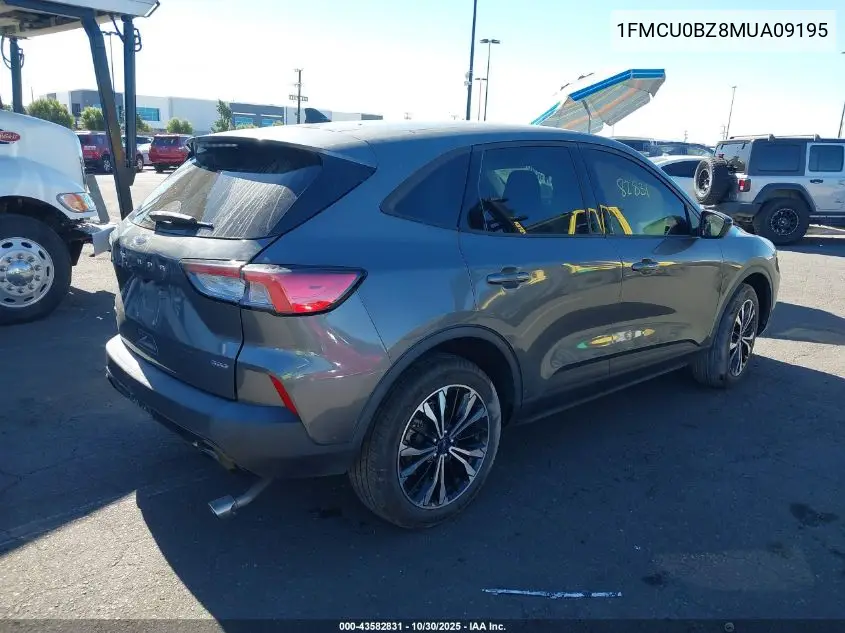 1FMCU0BZ8MUA09195 2021 Ford Escape Se Hybrid