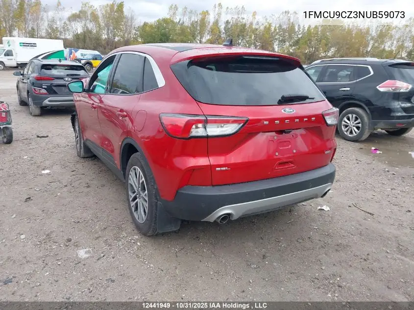 1FMCU9CZ3NUB59073 2022 Ford Escape Sel