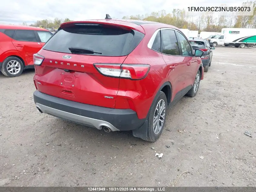 1FMCU9CZ3NUB59073 2022 Ford Escape Sel