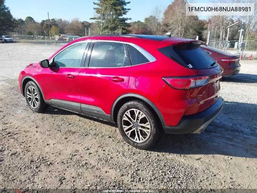 1FMCU0H68NUA88981 2022 Ford Escape Sel