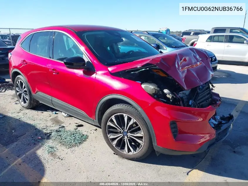 1FMCU0G62NUB36766 2022 Ford Escape Se