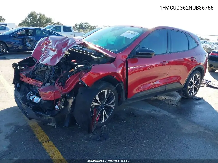 1FMCU0G62NUB36766 2022 Ford Escape Se