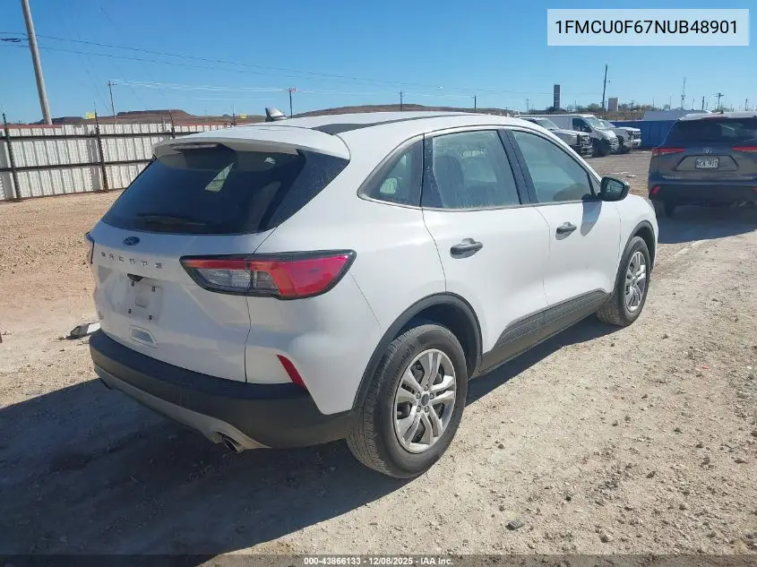1FMCU0F67NUB48901 2022 Ford Escape S