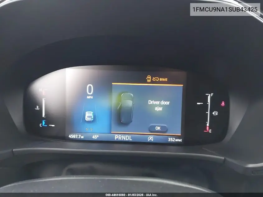 1FMCU9NA1SUB43425 2025 Ford Escape St-Line Select