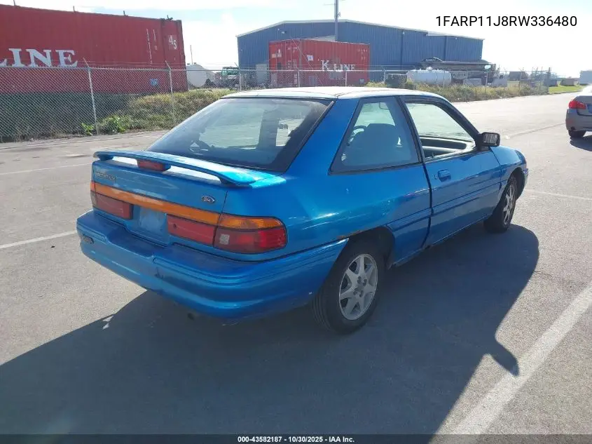 1FARP11J8RW336480 1994 Ford Escort Lx/Sport