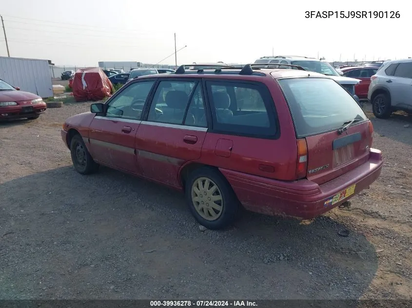 3FASP15J9SR190126 1995 Ford Escort Lx/Sport