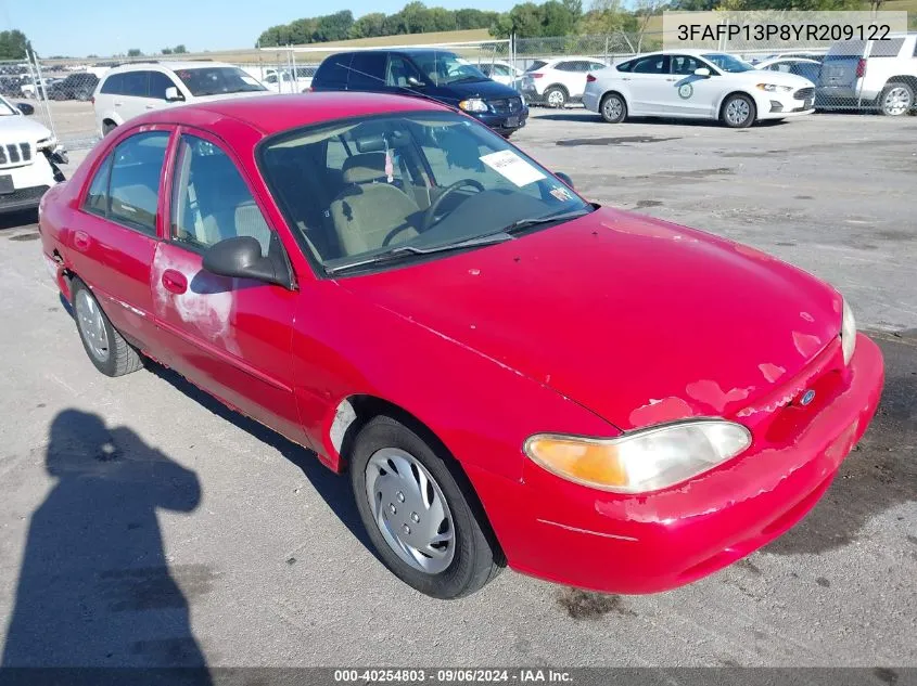 3FAFP13P8YR209122 2000 Ford Escort