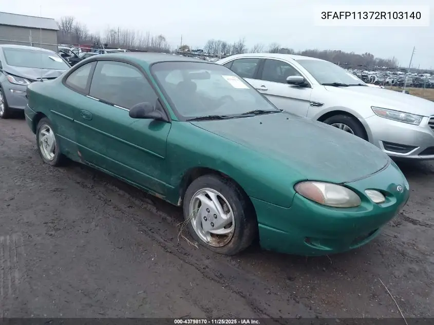 3FAFP11372R103140 2002 Ford Escort Zx2