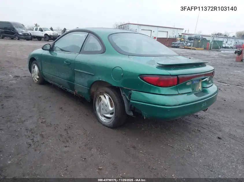 3FAFP11372R103140 2002 Ford Escort Zx2