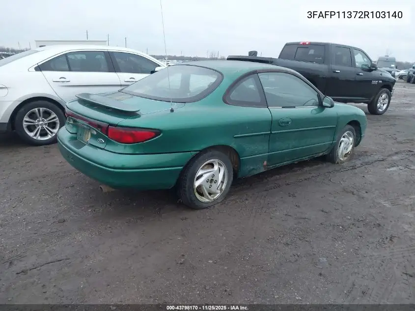 3FAFP11372R103140 2002 Ford Escort Zx2
