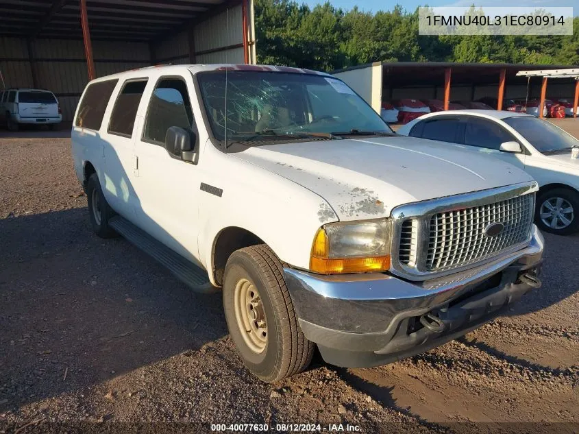 1FMNU40L31EC80914 2001 Ford Excursion Xlt