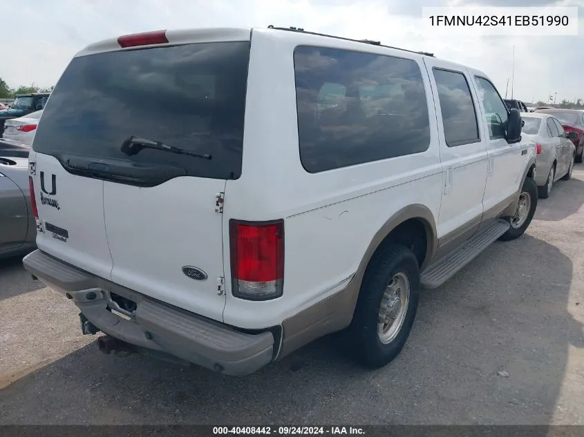 1FMNU42S41EB51990 2001 Ford Excursion Limited