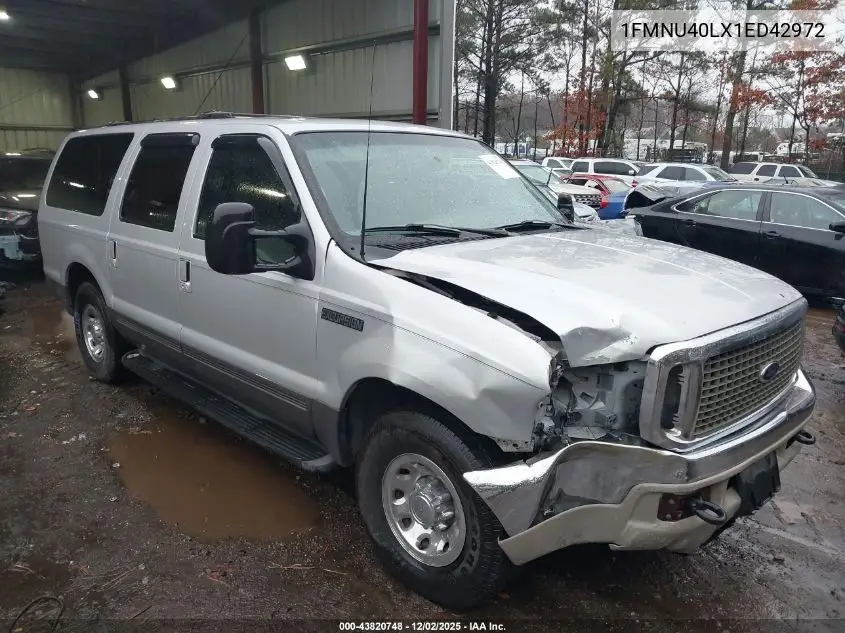 1FMNU40LX1ED42972 2001 Ford Excursion Xlt