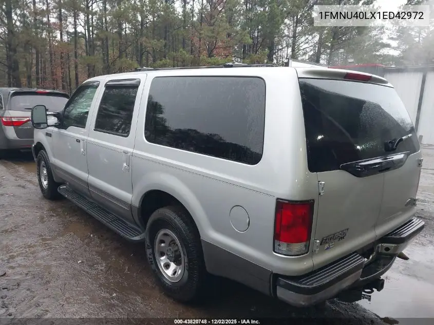 1FMNU40LX1ED42972 2001 Ford Excursion Xlt