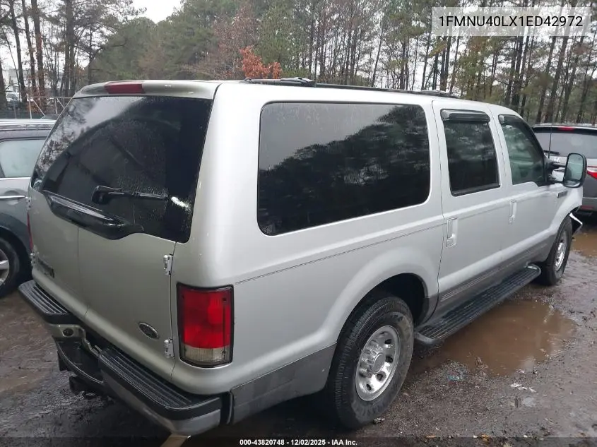 1FMNU40LX1ED42972 2001 Ford Excursion Xlt