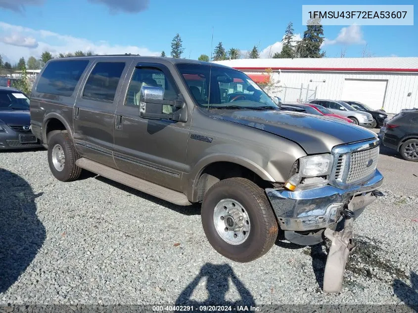 1FMSU43F72EA53607 2002 Ford Excursion Limited