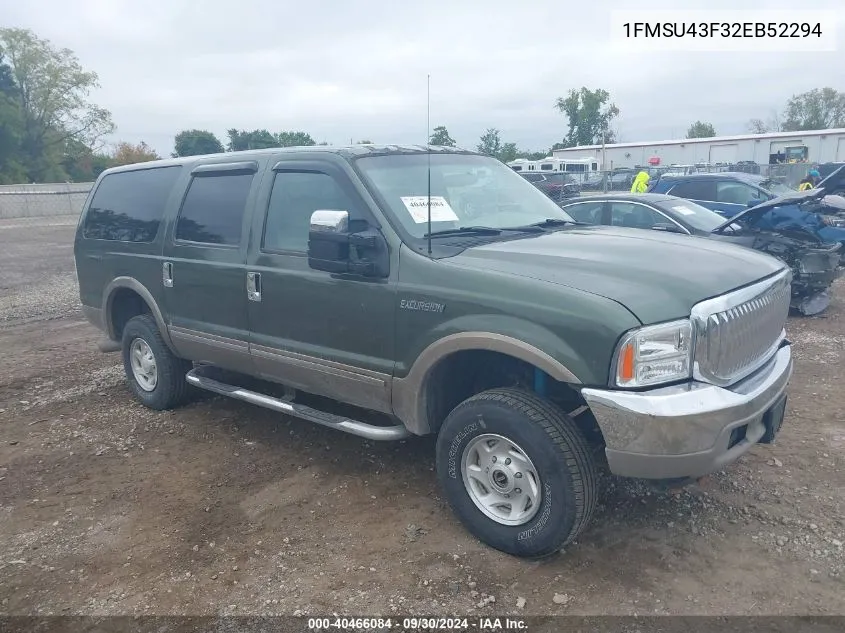 1FMSU43F32EB52294 2002 Ford Excursion Limited