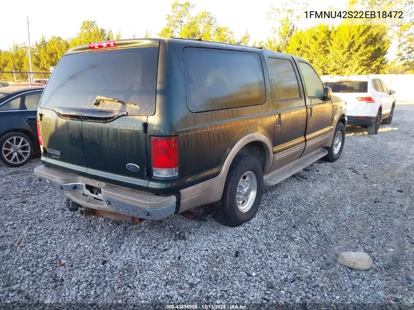1FMNU42S22EB18472 2002 Ford Excursion Limited