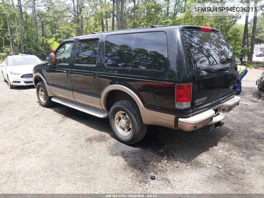 2004 Ford Excursion Eddie Bauer VIN: 1FMSU45P94EC36211 Lot: 45318769