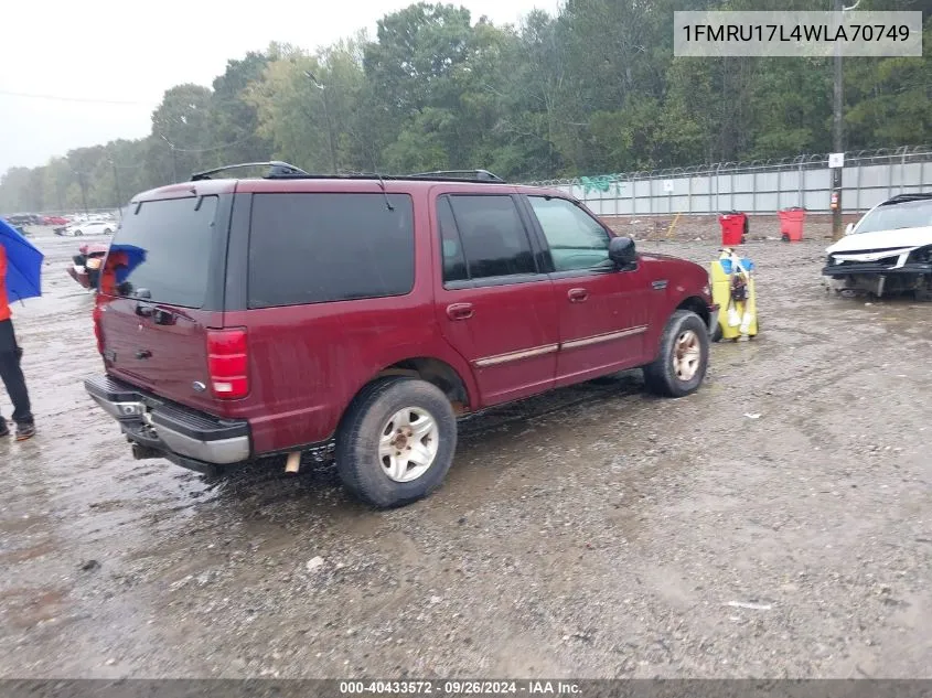 1FMRU17L4WLA70749 1998 Ford Expedition Eddie Bauer/Xlt