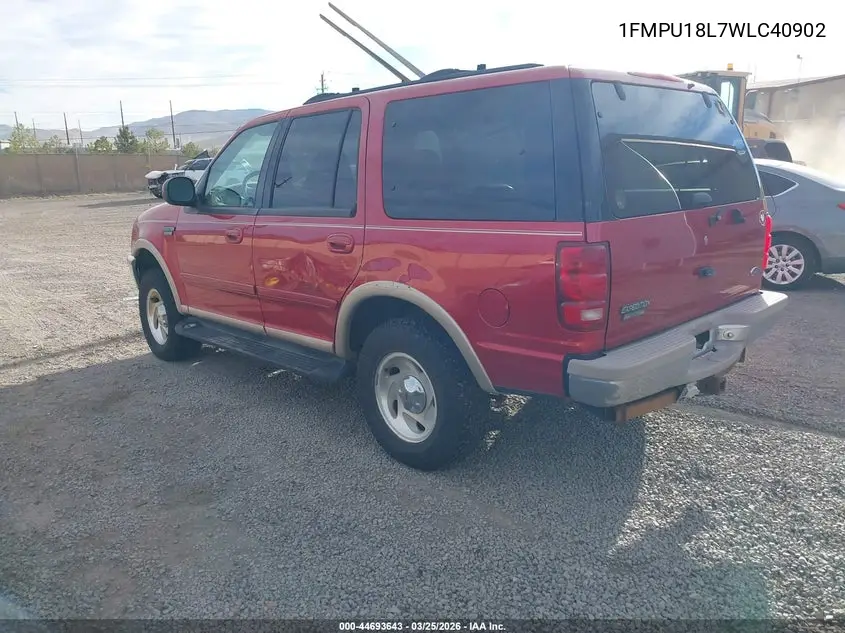 1998 Ford Expedition Eddie Bauer/Xlt VIN: 1FMPU18L7WLC40902 Lot: 44693643