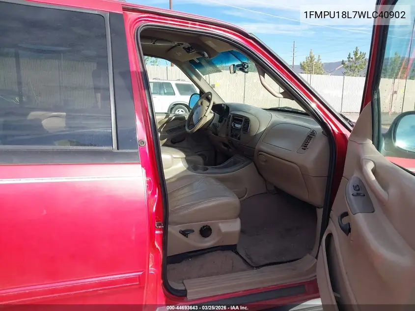 1998 Ford Expedition Eddie Bauer/Xlt VIN: 1FMPU18L7WLC40902 Lot: 44693643