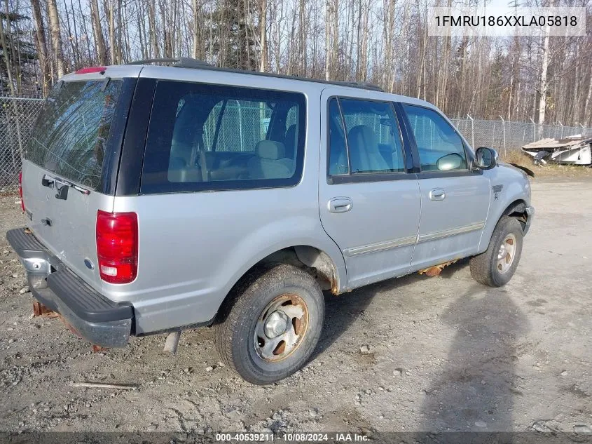 1999 Ford Expedition Xlt VIN: 1FMRU186XXLA05818 Lot: 40539211