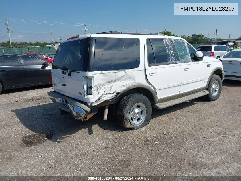 2000 Ford Expedition Eddie Bauer VIN: 1FMPU18L2YLC28207 Lot: 40188264