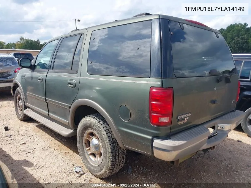 1FMPU18L7YLA14149 2000 Ford Expedition Eddie Bauer