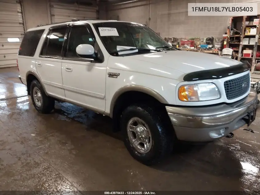 1FMFU18L7YLB05403 2000 Ford Expedition Eddie Bauer