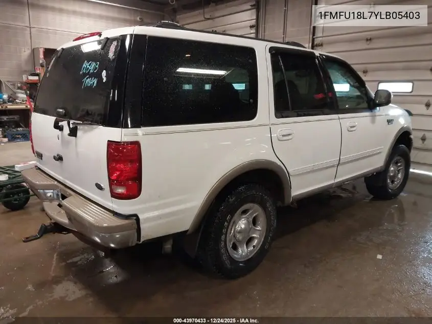 1FMFU18L7YLB05403 2000 Ford Expedition Eddie Bauer