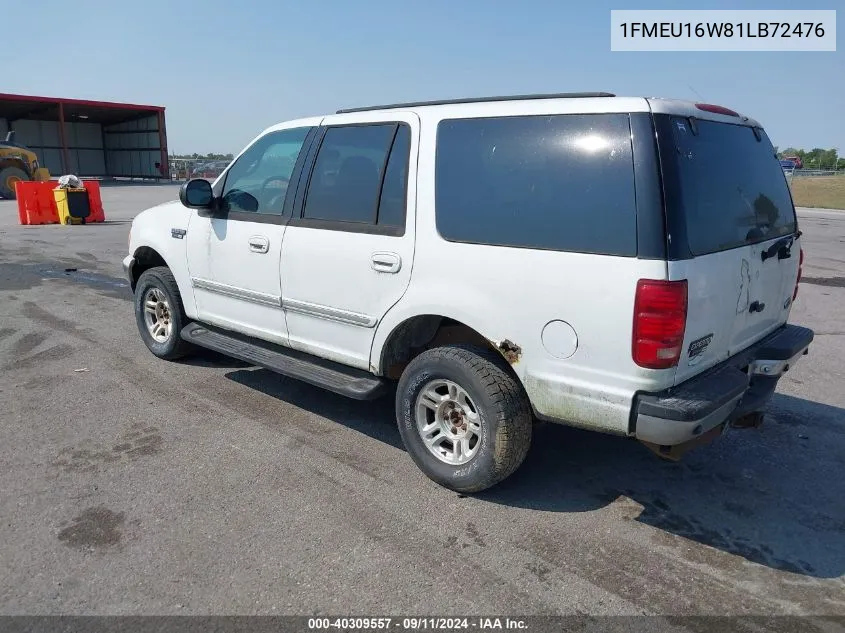 1FMEU16W81LB72476 2001 Ford Expedition Xlt