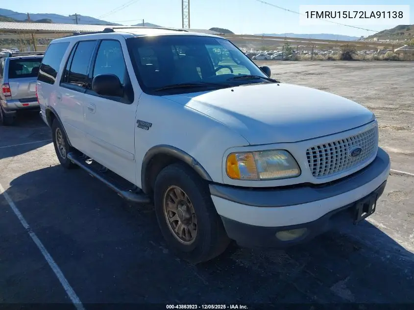 1FMRU15L72LA91138 2002 Ford Expedition Xlt