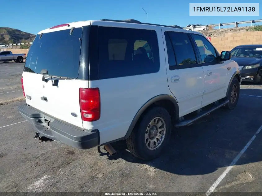 1FMRU15L72LA91138 2002 Ford Expedition Xlt