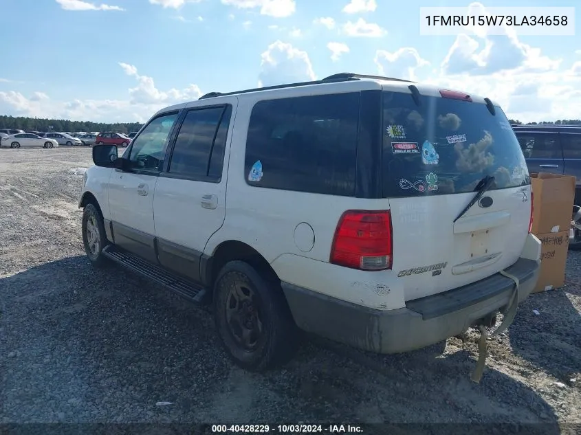 1FMRU15W73LA34658 2003 Ford Expedition Xlt