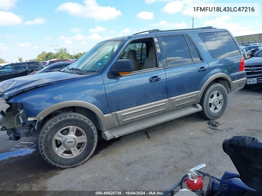 1FMFU18L43LC47216 2003 Ford Expedition Eddie Bauer