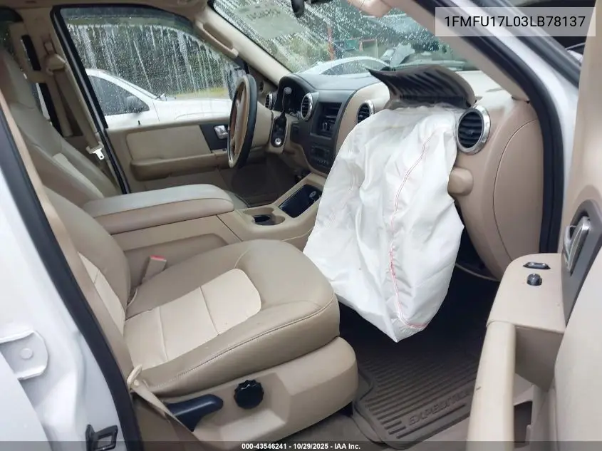 1FMFU17L03LB78137 2003 Ford Expedition Eddie Bauer