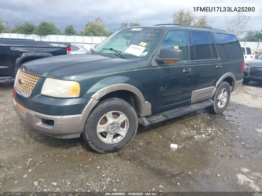 1FMEU17L33LA25280 2003 Ford Expedition Eddie Bauer