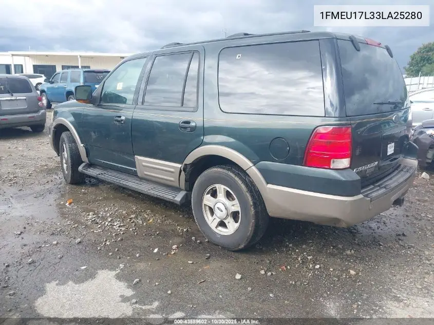 1FMEU17L33LA25280 2003 Ford Expedition Eddie Bauer