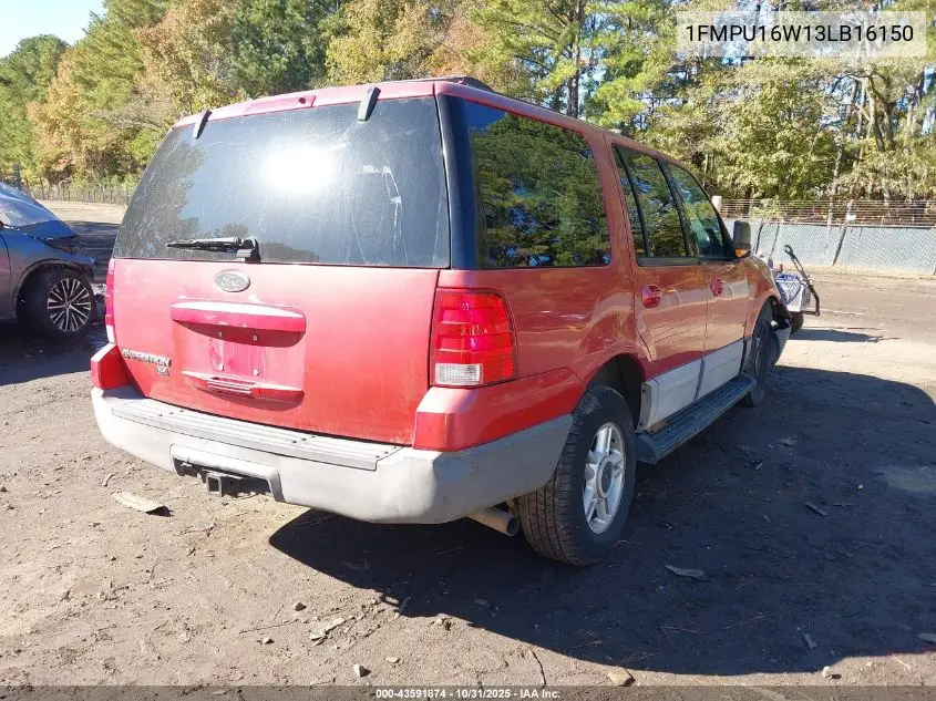 1FMPU16W13LB16150 2003 Ford Expedition Xlt