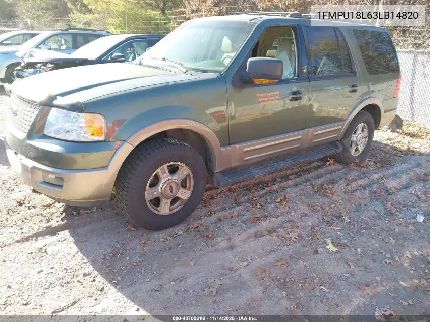 1FMPU18L63LB14820 2003 Ford Expedition Eddie Bauer