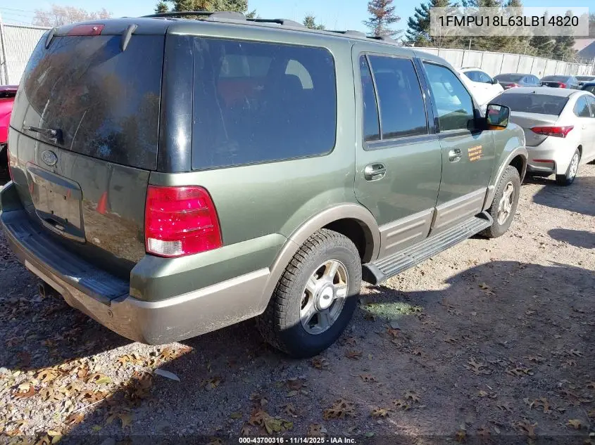 1FMPU18L63LB14820 2003 Ford Expedition Eddie Bauer