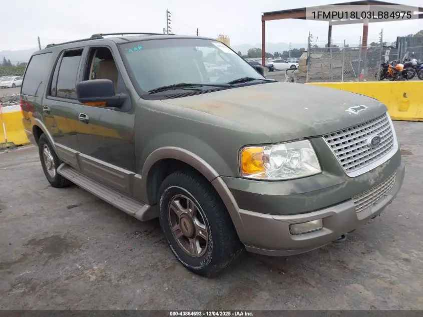 1FMPU18L03LB84975 2003 Ford Expedition Eddie Bauer