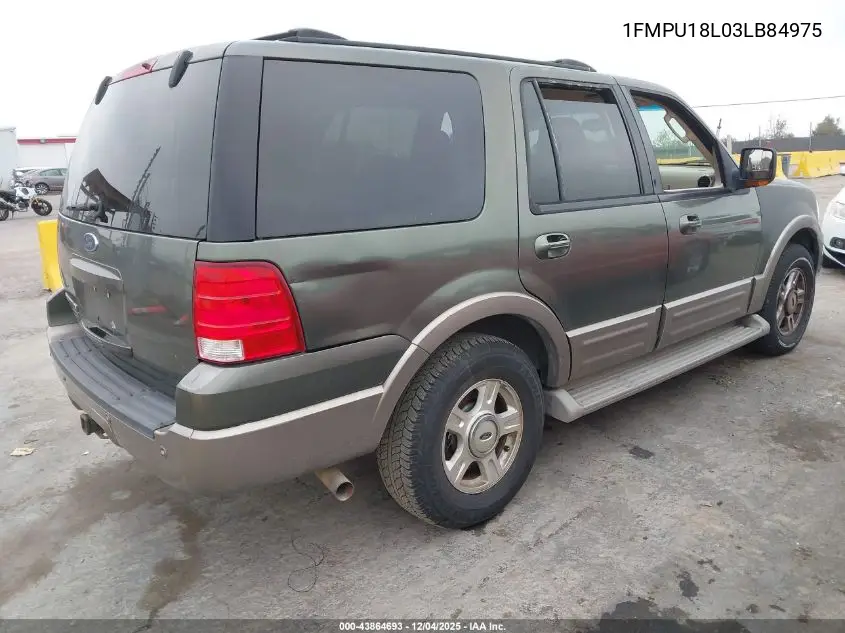 1FMPU18L03LB84975 2003 Ford Expedition Eddie Bauer