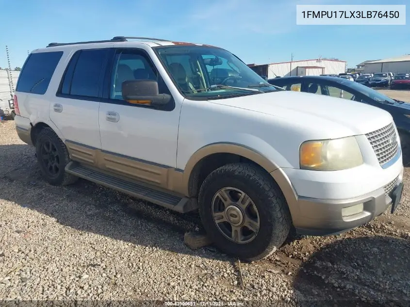 1FMPU17LX3LB76450 2003 Ford Expedition Eddie Bauer