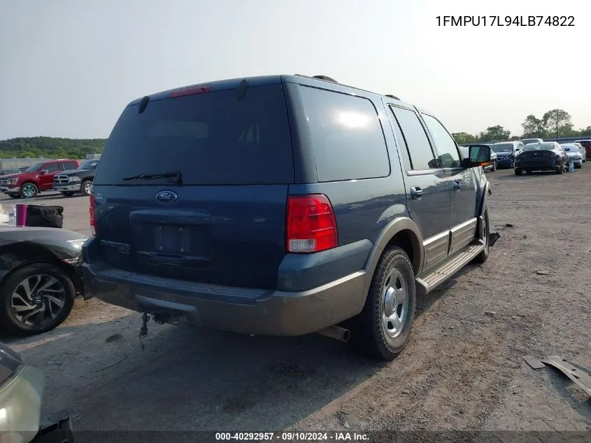 1FMPU17L94LB74822 2004 Ford Expedition Eddie Bauer