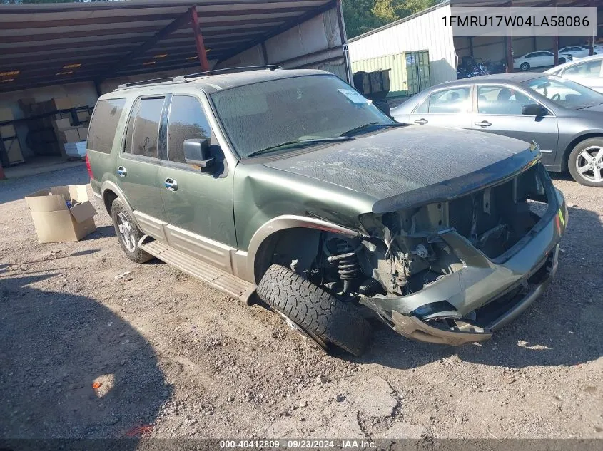 1FMRU17W04LA58086 2004 Ford Expedition Eddie Bauer