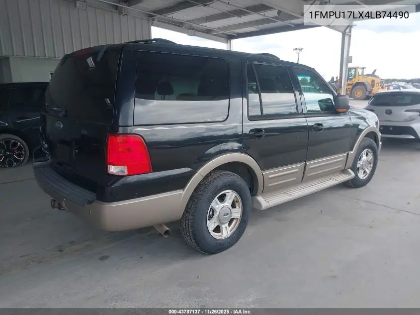 1FMPU17LX4LB74490 2004 Ford Expedition Eddie Bauer