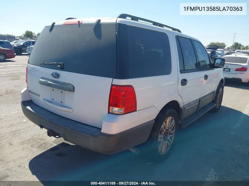 2005 Ford Expedition Xls VIN: 1FMPU13585LA70363 Lot: 40411189