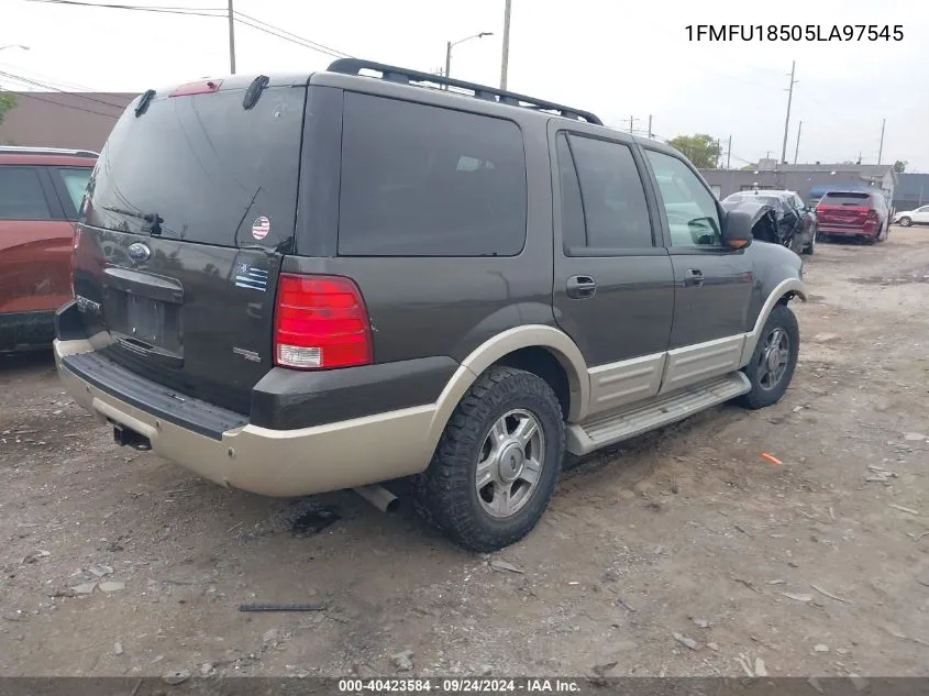 2005 Ford Expedition Eddie Bauer VIN: 1FMFU18505LA97545 Lot: 40423584